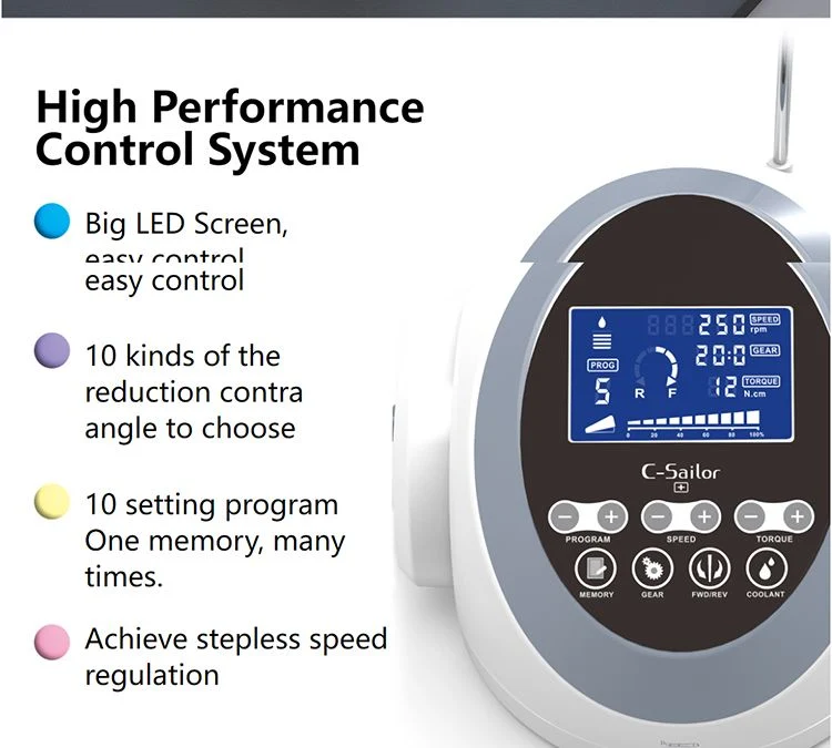 Coxo C-Sailor 20/1 Dental Implant Motor System with Intelligent Cooling System