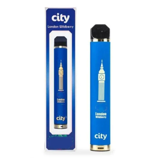 러시아 포장 Vape Pen City 일회용 1600 분첩 전자 담배 장치